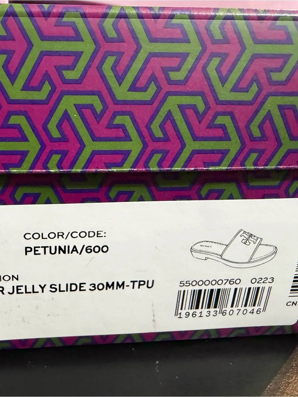 Tory Burch Pink Patent Logo Slide Sandals